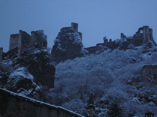Le Château sous la neige (Photo de Marine REBOULET).