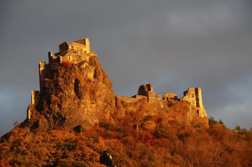 Le Château sous le soleil matinal de novembre.