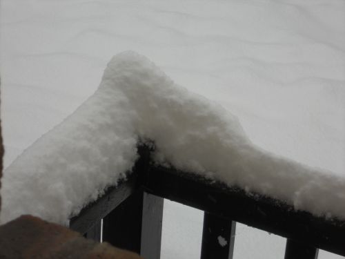 L'épaisseur de la neige de décembre 2010