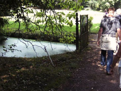 Entrée dans le parc à l'anglaise du chateau