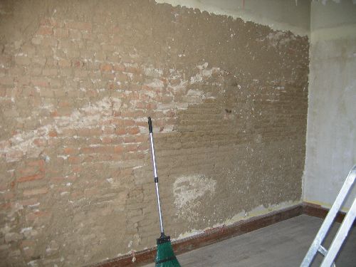 Mur après nettoyage