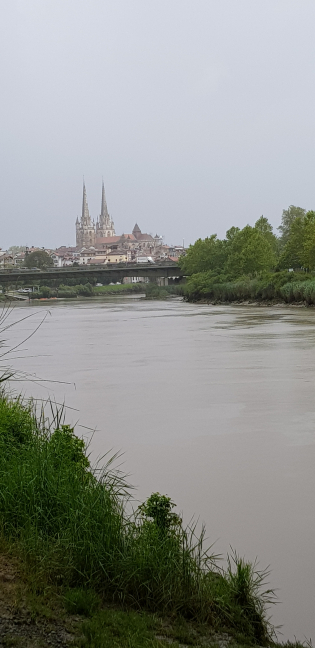 En quittant Bayonne ...les bord de nive