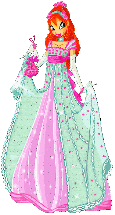 bloom en robe de princess