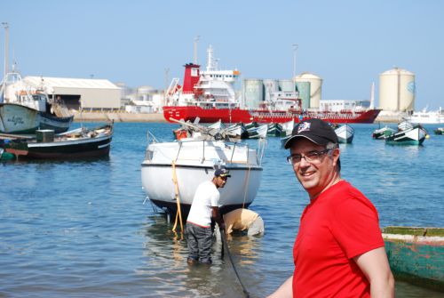 Mise à l'eau de mon bateau en avril 2011