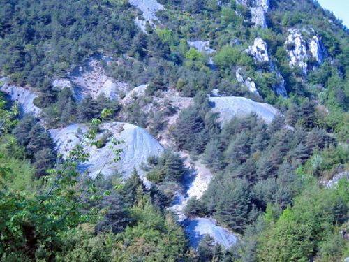 Mine de l'Eguisse, les haldes