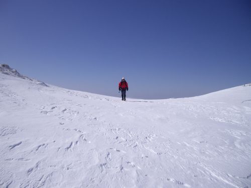 Julien Cassan arrive au col de Cabre