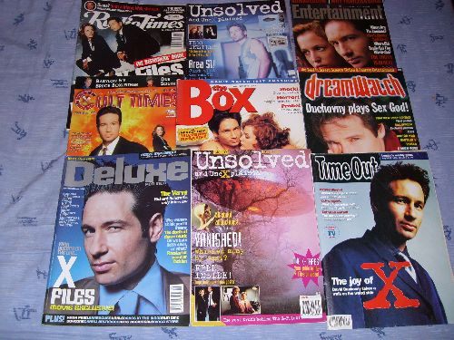divers magazines américains et autres avec XF en couverture