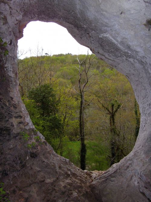 De l'interieur d'une caverne