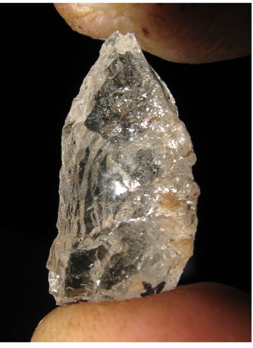 Cristal de roche du site 4' rare en prospection
