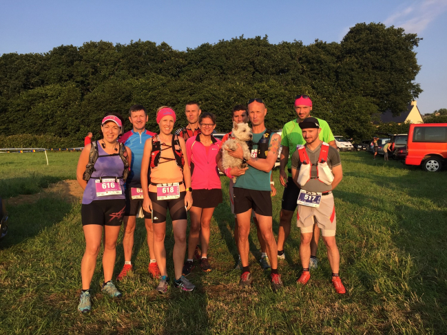 Départ des solo du 57 km et des 1ers duo pour 37 km, relais à la Pointe St Mathieu