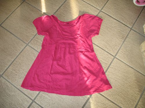 T-shirt-tunique fuchsia