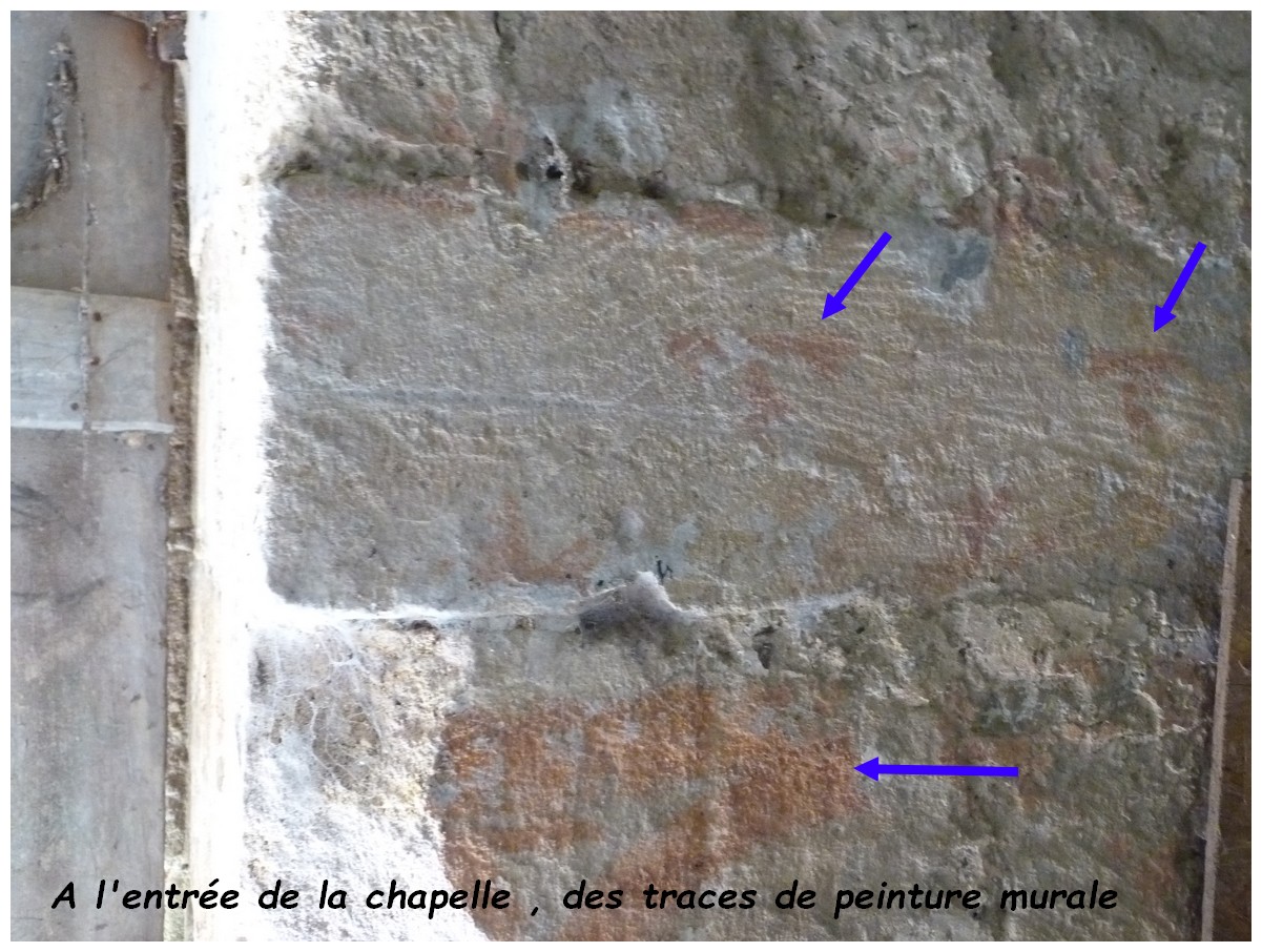 Quelques traces de peintures murales