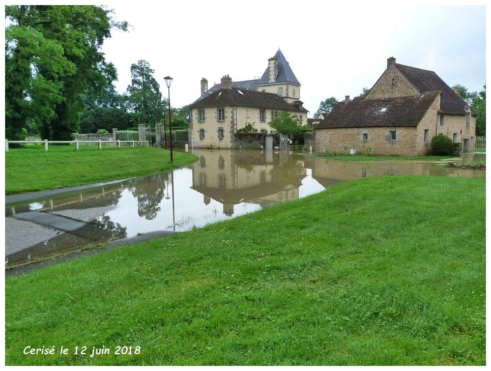 Photos G. Beaumont   Comme dans de nombreuses régions, des pluies diluviennes se sont abattues sur Cerisé...