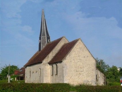 Eglise vue du manoir de Bonnefoy