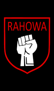 L'un des deux blasons du Rahowa, une organisation representative de la notion "domestic terrorist" Rahowa signifie Racial Holy War. 