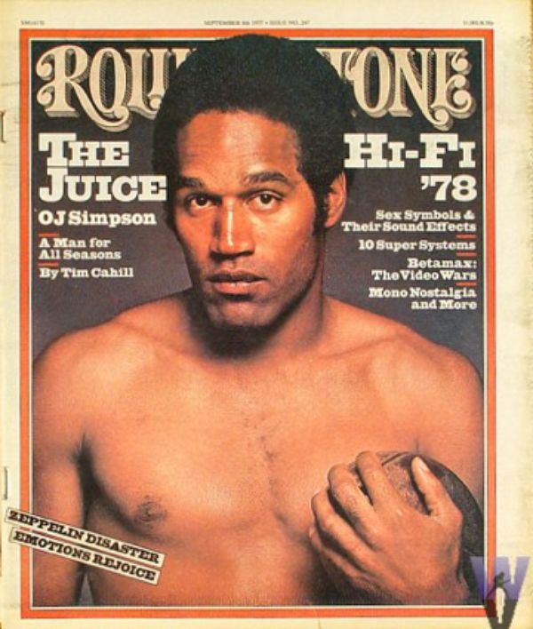 OJ Simpson en couverture de Rolling stone
