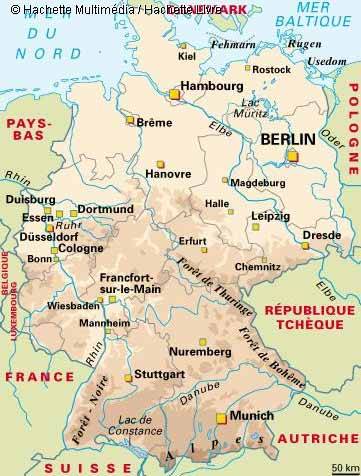 géographie allemagne carte