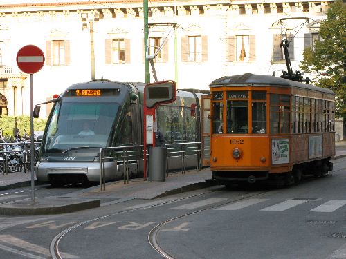 Nouveau et ancien tram
