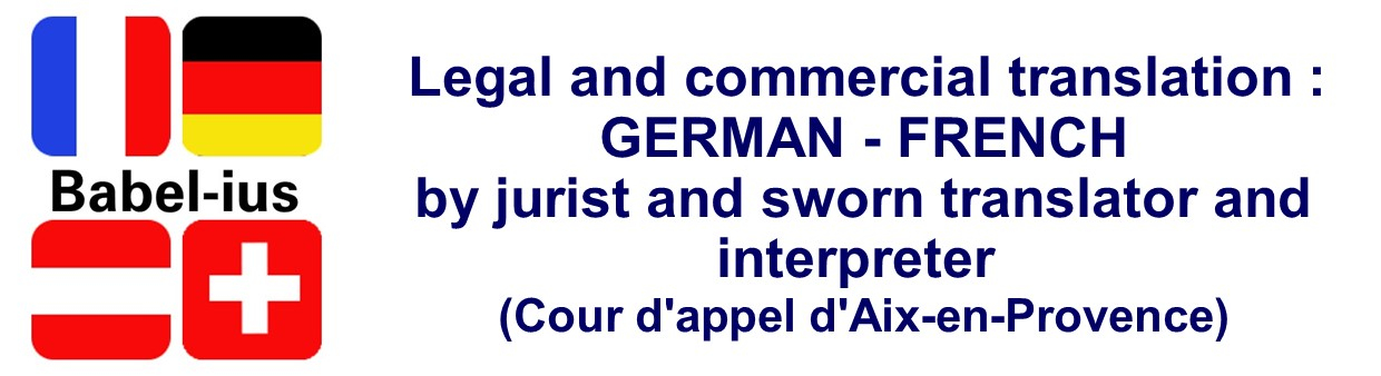 Translation : German - French