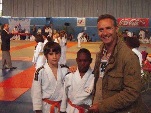 Eric : prof de judo du KCC nous a conseillés durant la competition