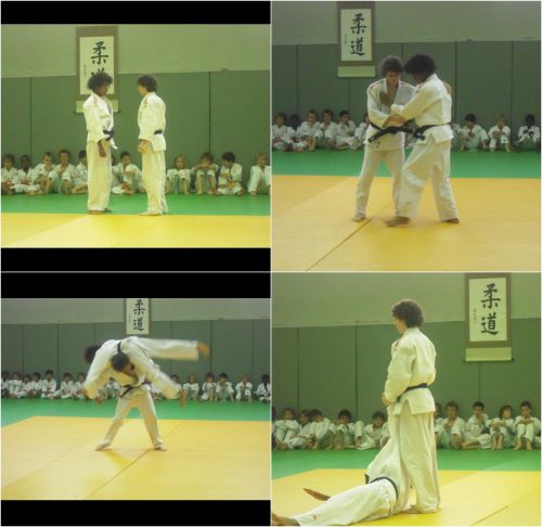 Kader ( le frere de King Mo ) et Théophile nous initient, avec beaucoup de talent , aux Katas qui sont l'essence du judo. 