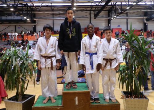 3 KCC sur le meme podium : Nassim et Olivier 3emes et moi 2eme