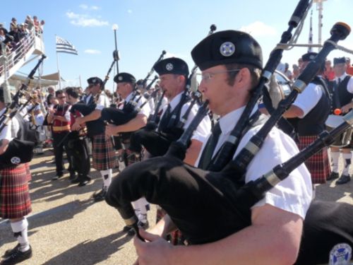 Askol Ha Brug Pipe Band à la fête Bretonne du Pouliguen