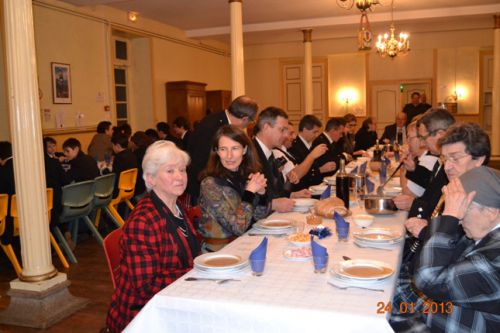 The main table with Askol Ha Brug Pipe Band