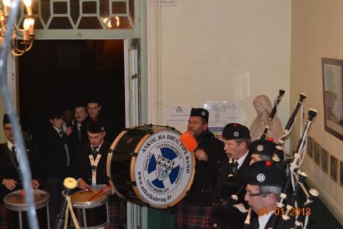 Askol Ha Brug Pipe Band at Chavagne International College