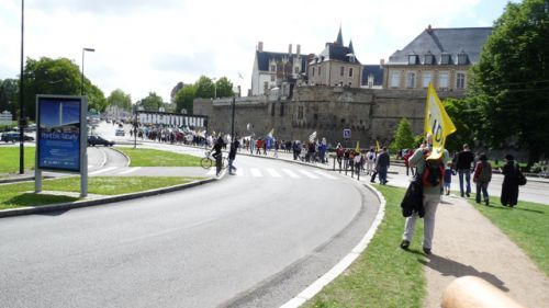 Manifestation 44=Breizh devant le chateau des Ducs de Bretagne