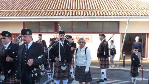 Askol Ha Brug Pipe Band avant le défilé des handi-jeux International de Bressuire