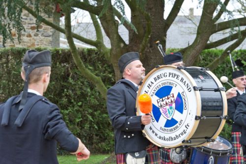 Thierry C. as Drummer of Askol Ha Brug Pipe Band