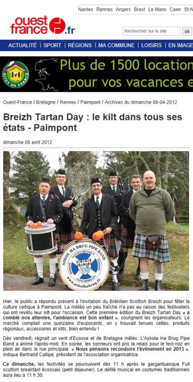 Firts Breizh Tartan Day