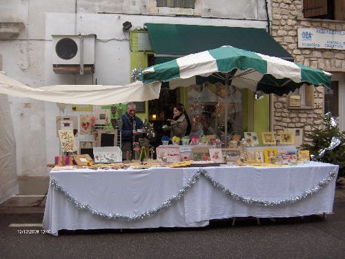 marché de Noël 2009 à Velleron