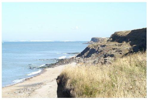 falaise avec vue des côtes anglaises (photo de gégé)