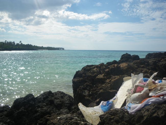 Bords de plage de rêve ...  et de déchets (Grande Comore)