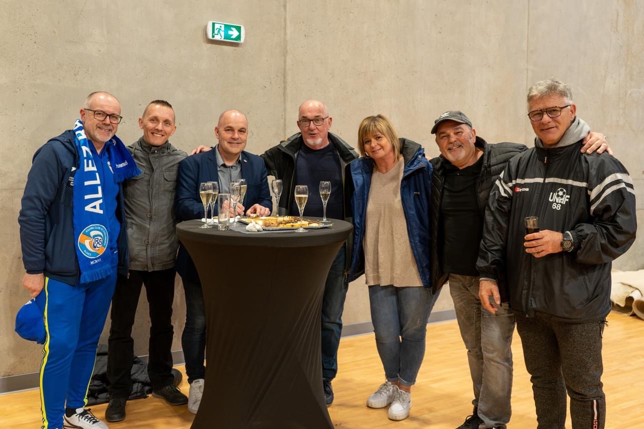 Avec les amis Gilles et Valérie Bruder, Yvan Kamla, Alain Weingartner, Christophe Kauffmann et Serge Schaub