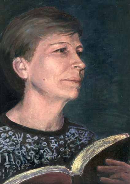 Geneviève  (peinture a tempera)