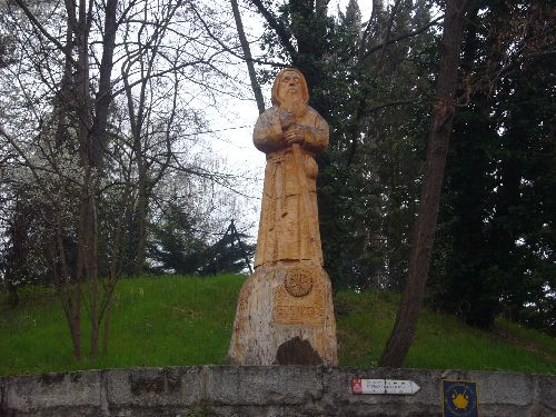 Statue de Saint Jacques, à la sortie du Puy en Velay