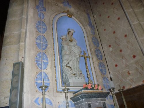 Vierge et l'enfant à l'église de Marsolan