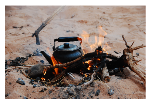 Thé dans le Wadi Rum