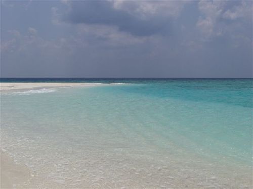 Plage des Maldives au coeur de l'océan Indien