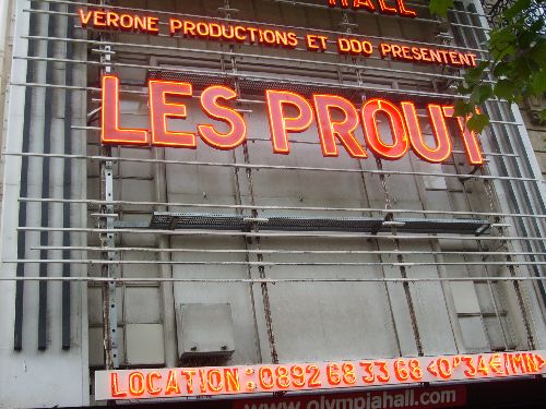 Photo concert des Prout a l\'Olympia 