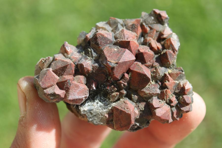 quartz hématoide, pyrite 2, secteur uranifère de Grury (71)