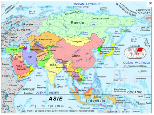 Continent Asiatique