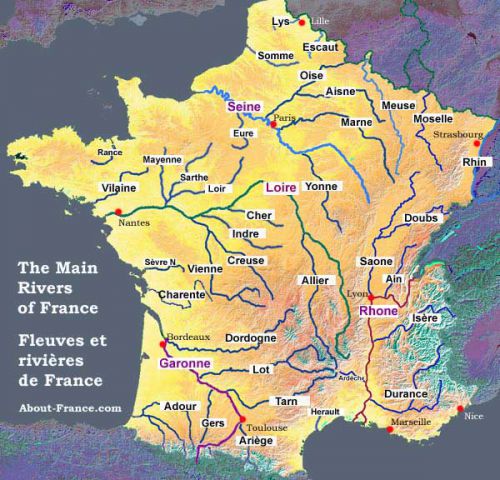 Carte fluviale française