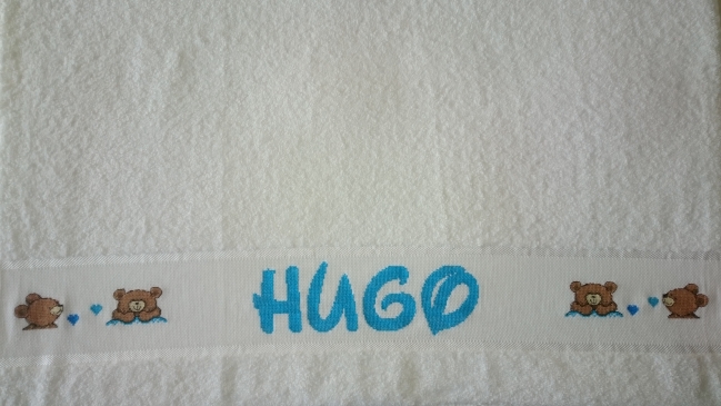 Drap de bain Hugo (cadeau de naissance)