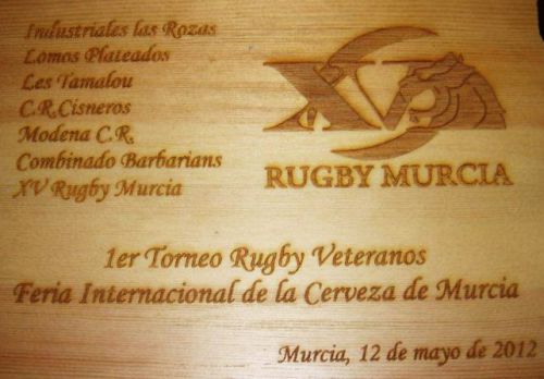 la plaquette souvenir du tournoi international de Murcia