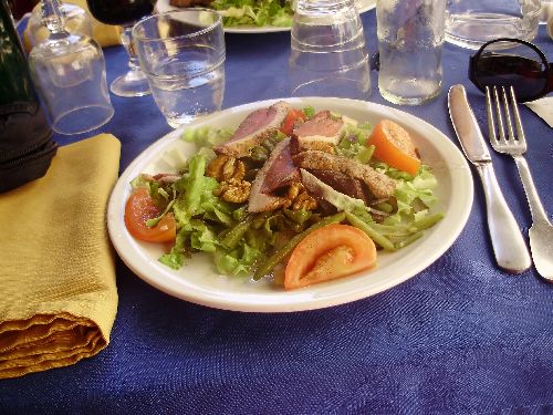 Salade landaise au Bonaparte à Cassis