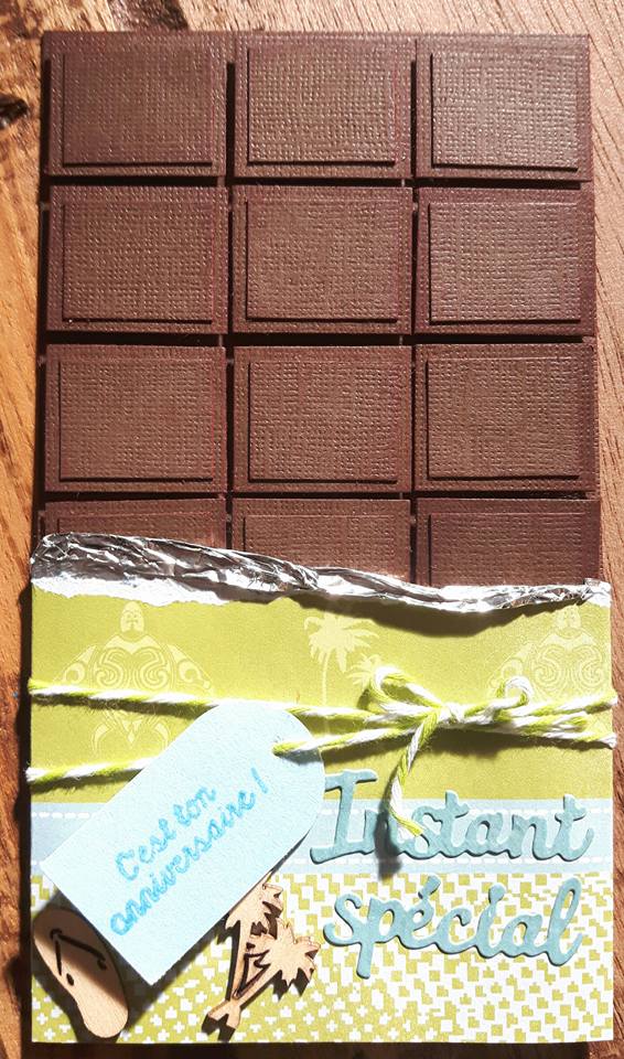 Carte tablette de chocolat